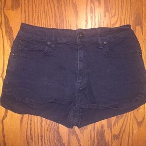 Black denim shorts- Pac Sun